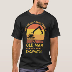 Cool Excavator Construction Worker T-Shirt