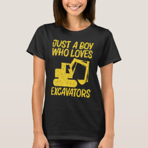 Cool Excavator For Boys Kids Heavy Equipment Opera T-Shirt