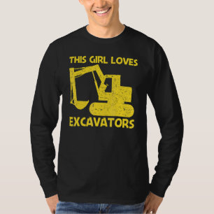 Cool Excavator For Girls Mom Heavy Equipment Opera T-Shirt