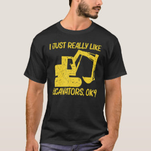 Cool Excavator For Men Women Heavy Equipment Opera T-Shirt