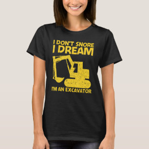 Cool Excavator For Men Women Heavy Equipment Opera T-Shirt