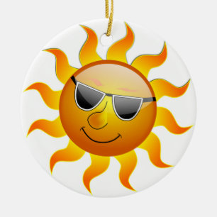 COOL FACE SUNSHINE CERAMIC ORNAMENT