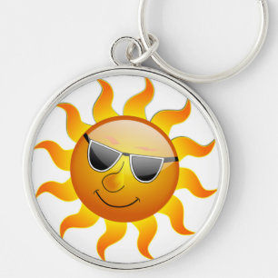 COOL FACE SUNSHINE KEYCHAIN