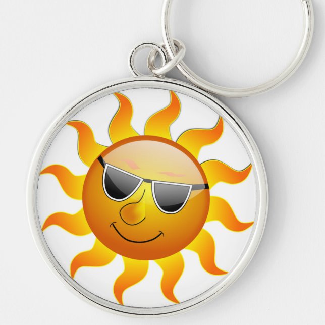 COOL FACE SUNSHINE KEYCHAIN (Front)