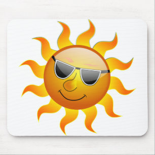 COOL FACE SUNSHINE MOUSE PAD