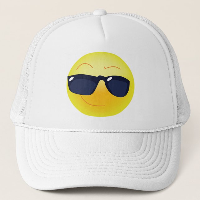 COOL FACE TRUCKER HAT (Front)