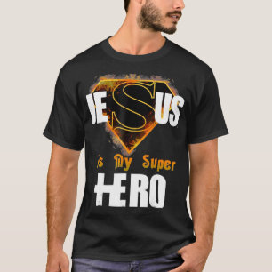 Cool Faith Based Jesus Is My Super Hero T-Shirt