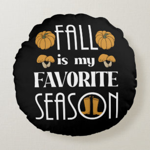 Cool Fall  Round Pillow