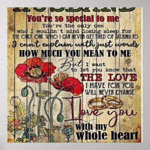 Cool Family Decoration   To My Husband Letter  