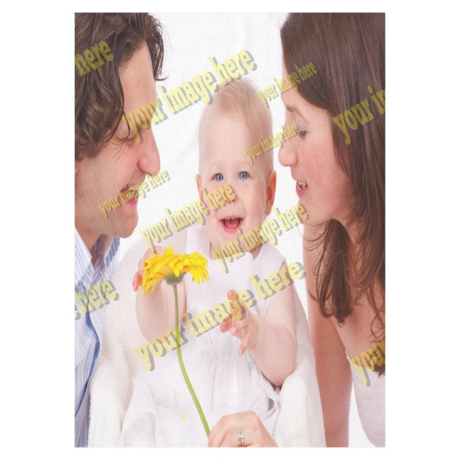 Cool Family Stylish Fab Photo Collage Tablecloth (Front)