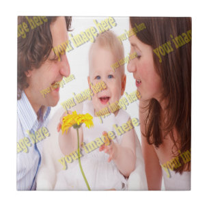 Cool Family Stylish Fab Photo Collage Tile
