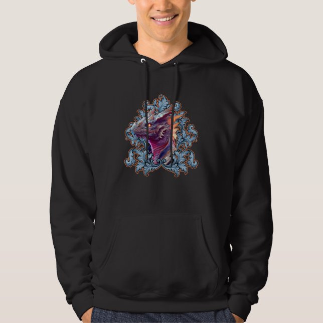 Cool Fantasy Dragon Game Gamer Cosplay Nerds 10 Hoodie (Front)