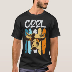 Cool farmer funny cow cattle breeding Farmer Farm T-Shirt