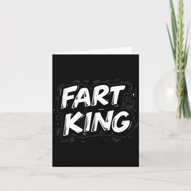 Cool Fart King Emblem Card (Front)