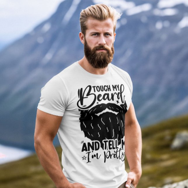 Cool Father Touch My Beard Birthday Bearded Dad T-Shirt (Creator Uploaded)