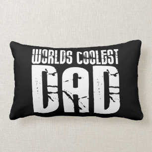 Cool Fathers and Dads : Worlds Coolest Dad Lumbar Pillow