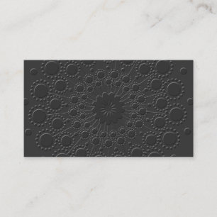 Cool Faux Carte de visite noir embouti