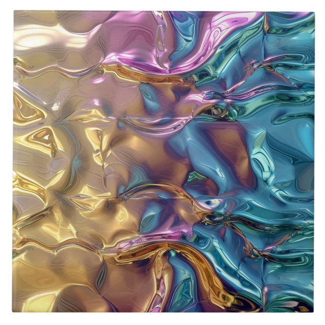 Cool faux foil pattern tile (Front)