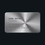 Cool Faux Stainless Steel Astronomer Business Card<br><div class="desc">Cool Faux Stainless Steel Astronomer Business Card.</div>