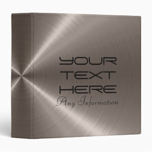 Cool Faux Stainless Steel Metal Image Binder
