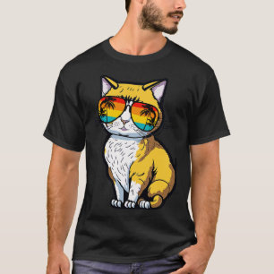 Cool Feline in Shades Whiskered Purrfection for Ca T-Shirt