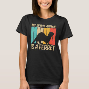 Cool Ferret For Men Women Ferret  Pet Animal 3 T-Shirt