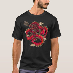 Cool Fierce Red Dragon Art  T-Shirt
