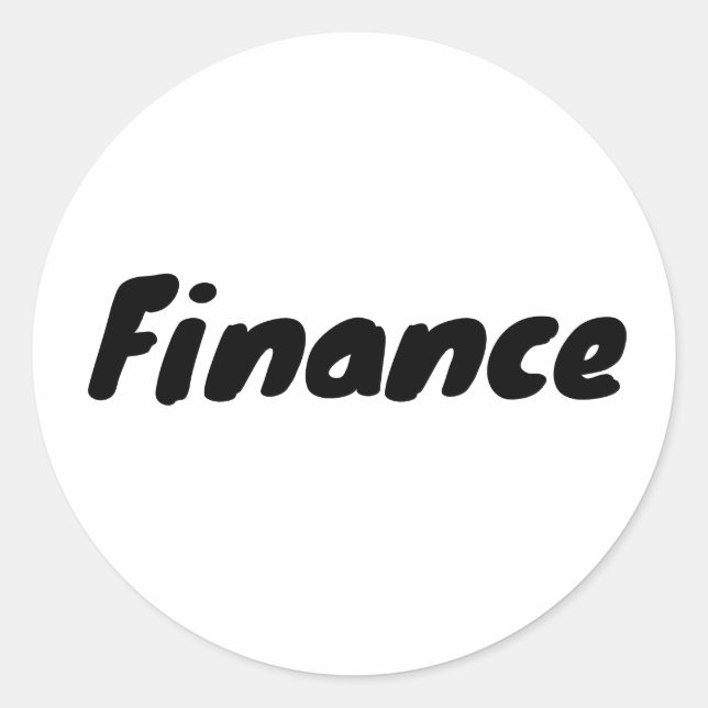 Cool Finance Department Stickers (Front)