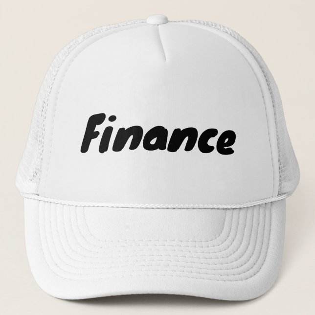 Cool Finance Department Trucker Hat (Front)