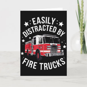 Cool Firefighter Design For Men Women Firemen Fire Card