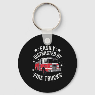 Cool Firefighter Design For Men Women Firemen Fire Keychain