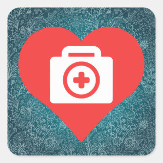 Cool First Aid Kits Picto Square Sticker