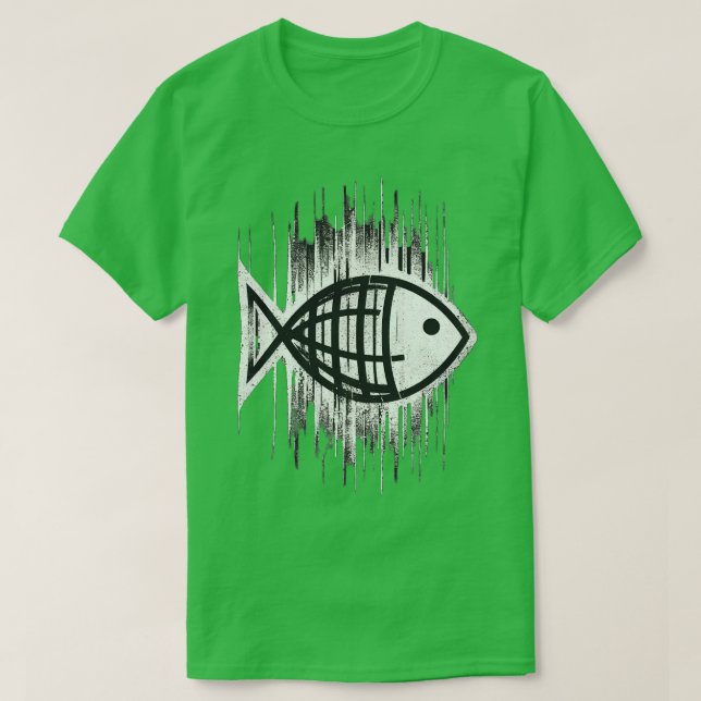 Cool Fish Design T-Shirt (Design Front)