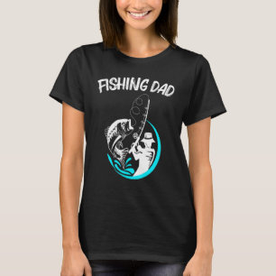 Cool Fishing Art For Men Dad Fishermen Fish Hook B T-Shirt
