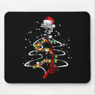 Cool Fishing Christmas Tree B Fisherman Gift Mouse Pad