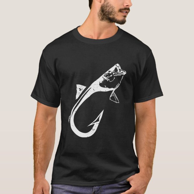 Cool Fishing Hook Snook Fish Snook Fishing Hooks T-Shirt (Front)