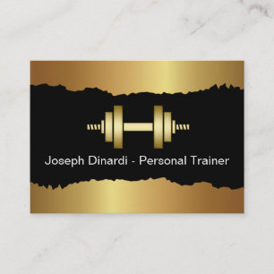 Cool Fitness Trainer Modern Business Cards
