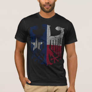 Cool Flag of Texas German Eagle Heritage T-Shirt