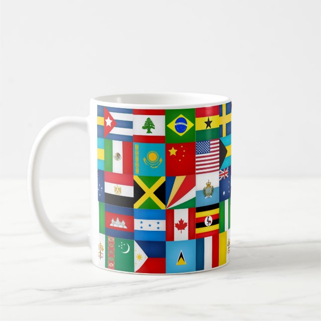 Cool Flags Of The World Coffee Mug (Left)
