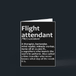 Cool Flight Attendant Design For Men Women Flight  Card<br><div class="desc">Cool Flight Attendant Design For Men Women Flight Attendant</div>