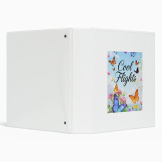 Cool Flights Butterfly Binder