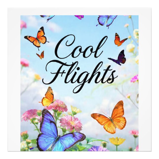 Cool Flights Butterfly Photo Print (Front)