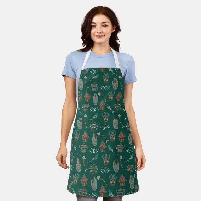 Cool Floral Pattern Apron (Worn)