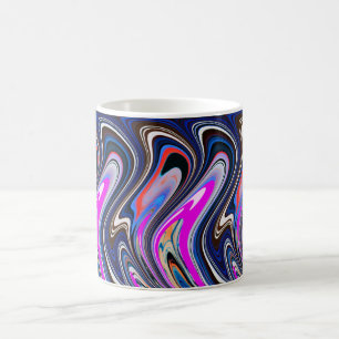 Cool flowing waves coffee mug