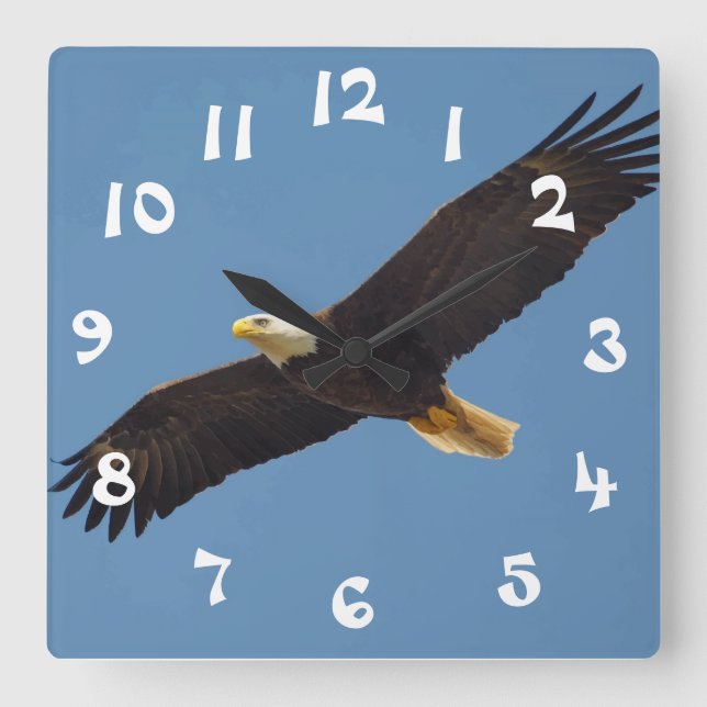 Cool Flying Eagle Horloge murale (Recto)