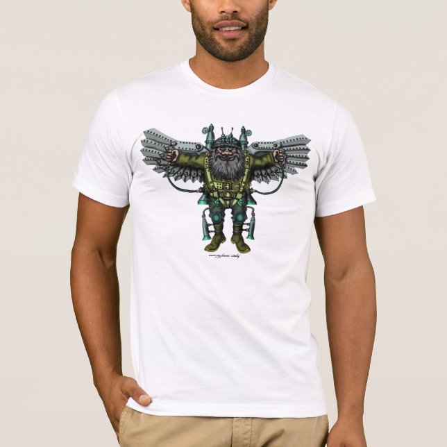 Cool flying guy fuuny t-shirt design (Front)