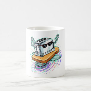Cool Flying Toaster on Toast Coffee Mug