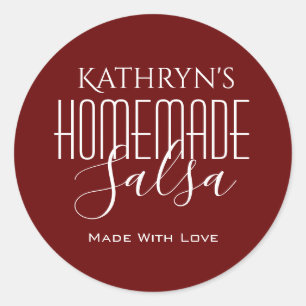 Cool Fonts Personalized "Homemade" Label