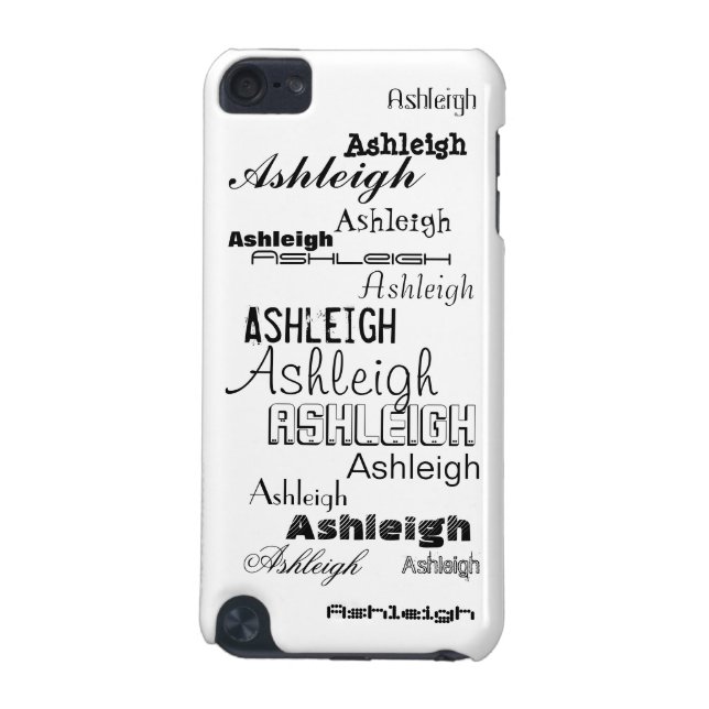 Cool Fonts Your Name Personalized iPod Touch (5th Generation) Case (Back)