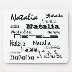 Cool Fonts Your Name Personalized Mouse Pad